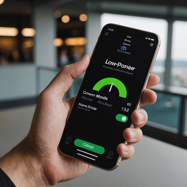 Comment activer et configurer le mode 'Economie d'énergie' pendant les voyages sur un iPhone?